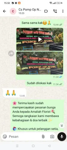 Testimonial Papan Bunga bama