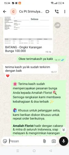 Testimonial Papan Bunga bama