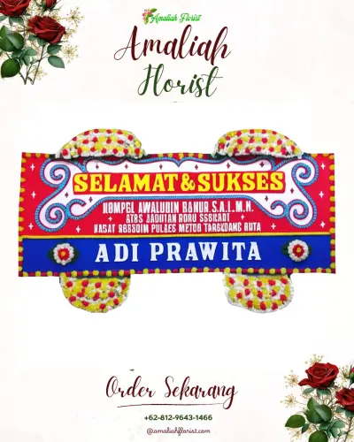 Karangan Bunga Ucapan Selamat bama